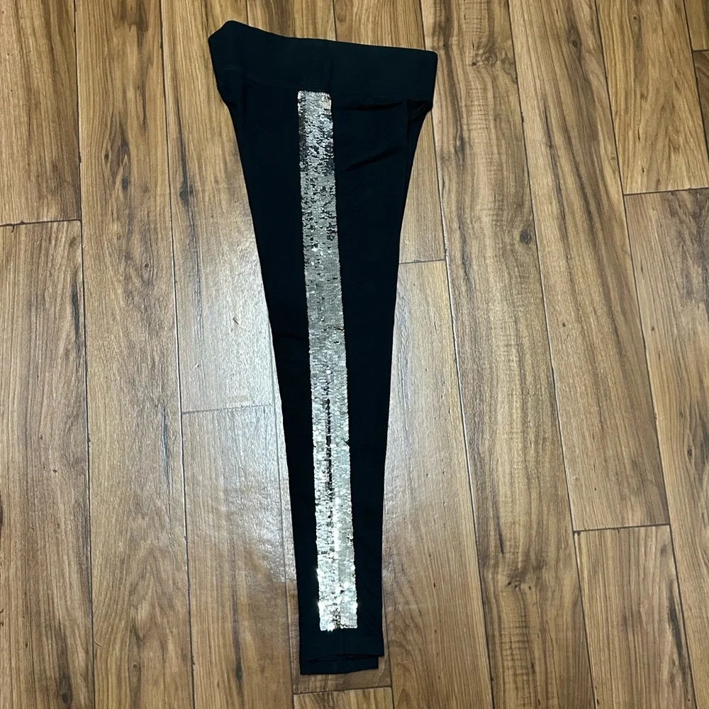 PINK VS RAINBOW BLING YOGA LEGGINGS